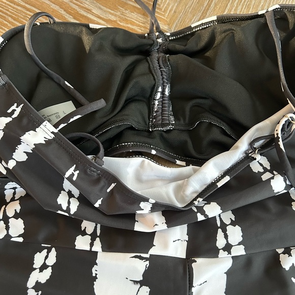 Boho Tie Dye 2 Piece Drawstring Accent Wireless Top Shorts Bikini Swim Swimsuit - Picture 9 of 16